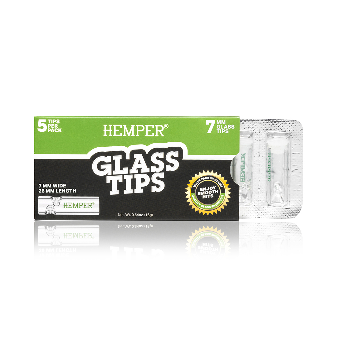 Glass Filter Tips 7mm (DISPLAY 10x) - HEMPER
