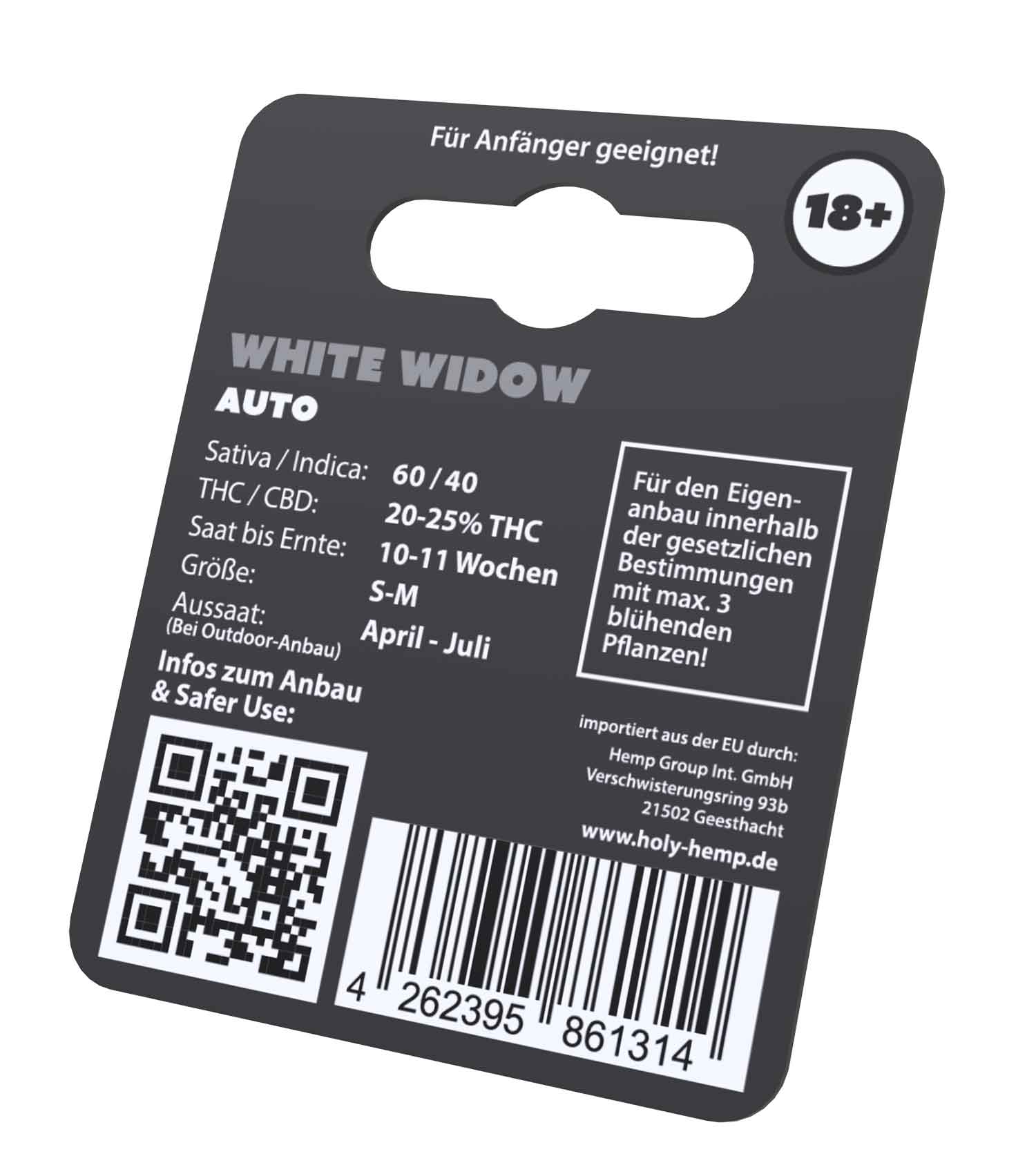 HolyHemp Seeds - US White Widow - 3 Stk.- VE