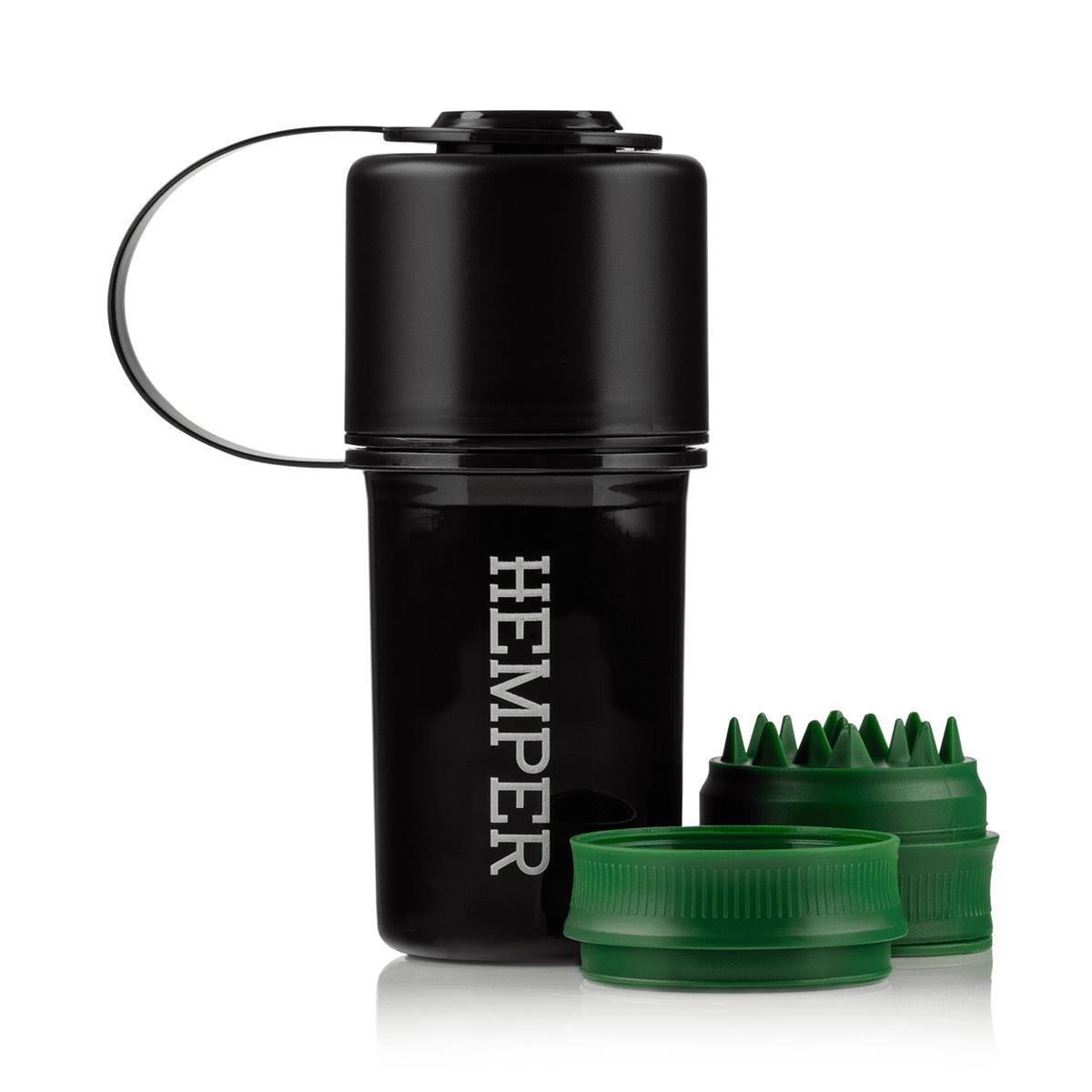 The Keeper 3-in-1 Grinder Schwarz (DISPLAY) - HEMPER