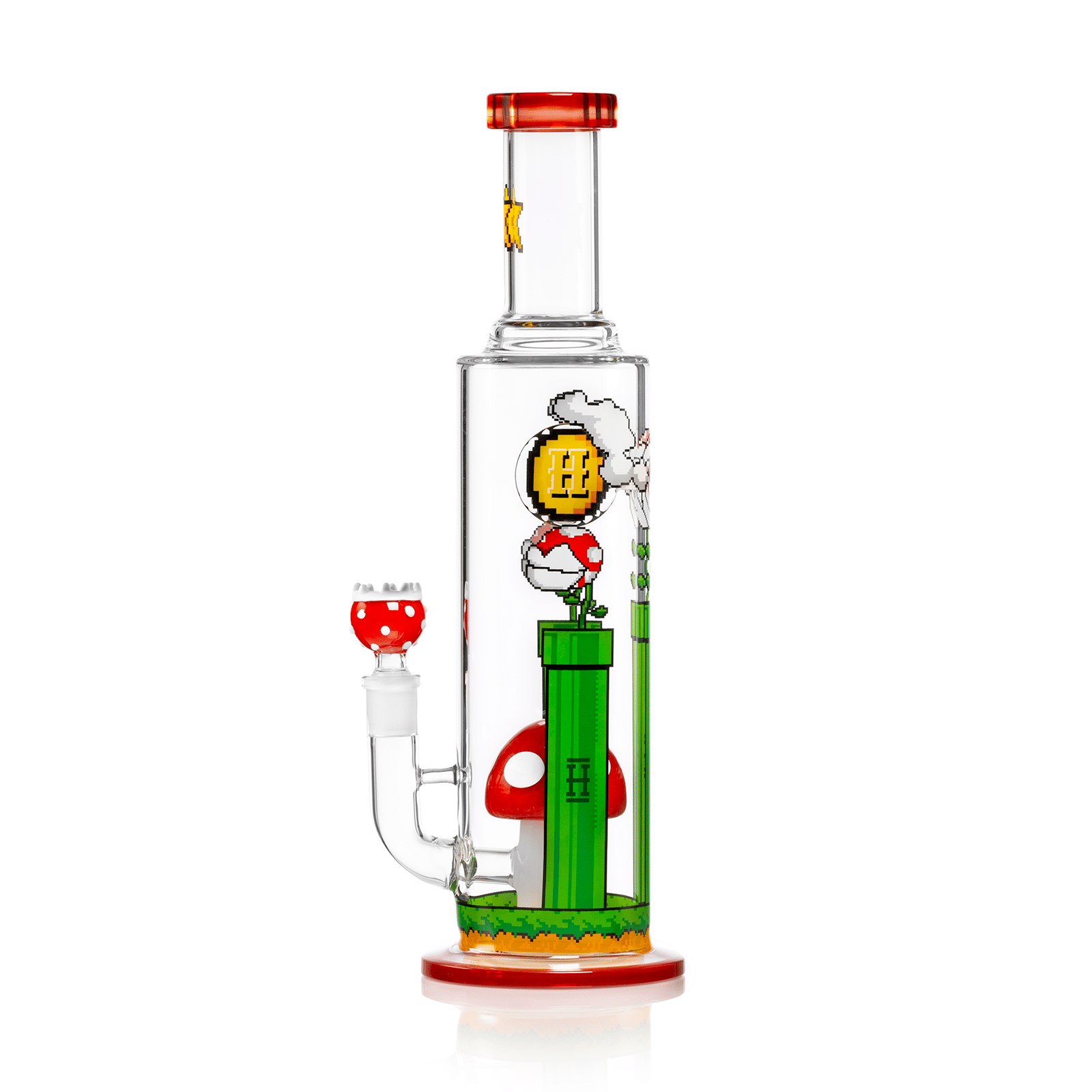 Gaming Flower XL Bong von HEMPER jetzt online bestellen! &#10003; 30cm H&ouml;he &#10003; 3mm Borosilikatglas &#10003; 14mm Anschluss &#10152; Gleich shoppen!