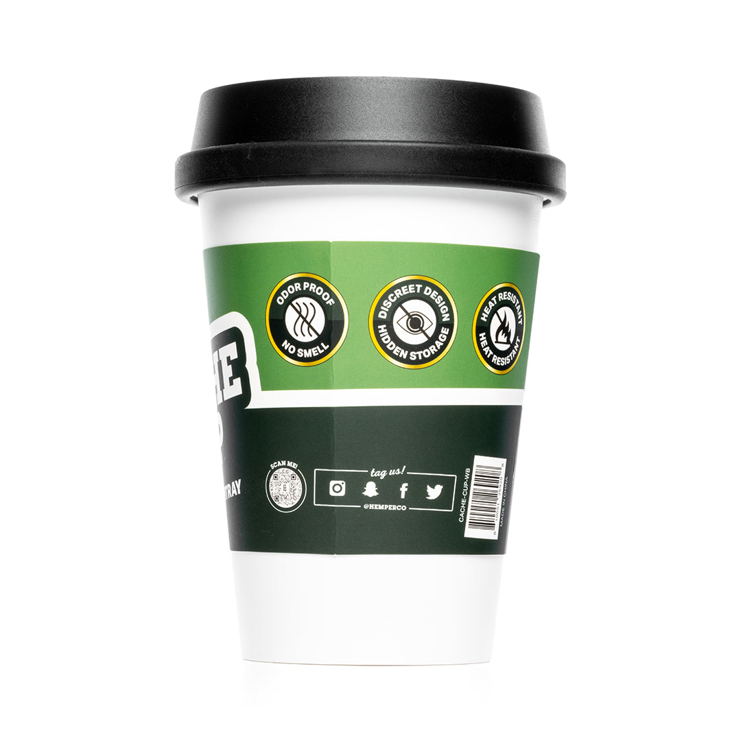 Hemper Cache Cup Aschenbecher - Rauchfrei & Weiß | Weedo Shop