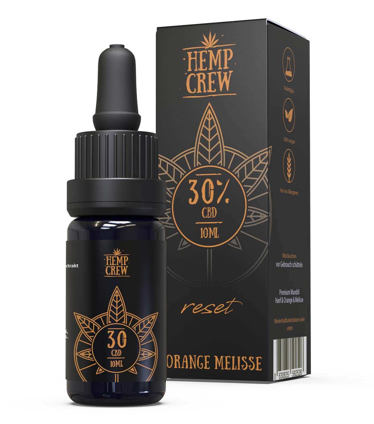 CBD Öl 30% Reset Orange/Melisse | HempGroup CBD Cannabis Paraphernalia Großhandel