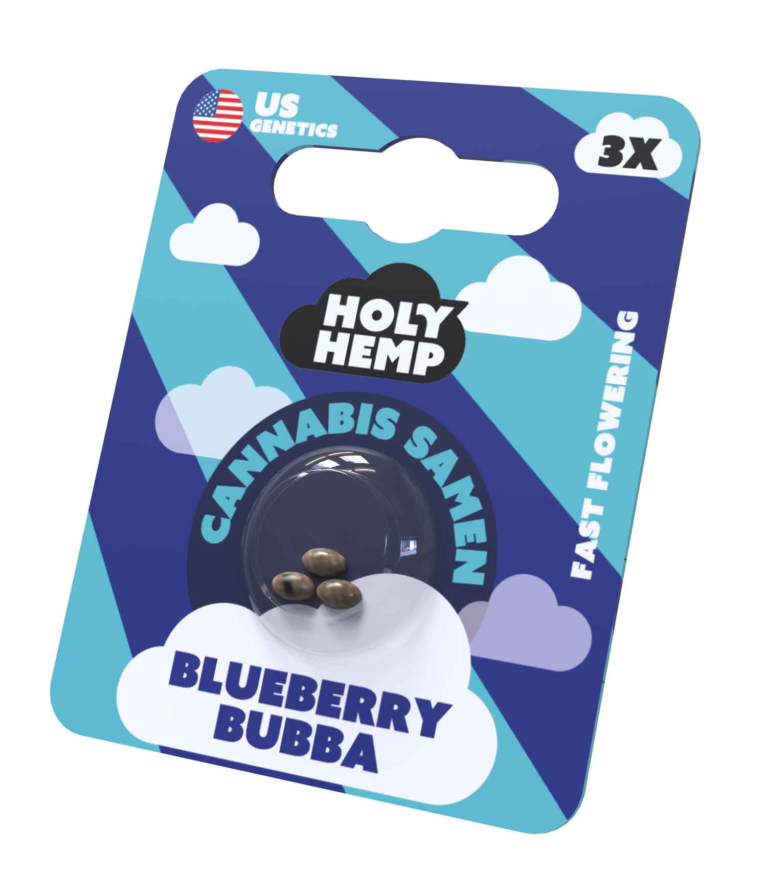 HolyHemp Seeds - US Blueberry Bubba - 3 Stk.- VE