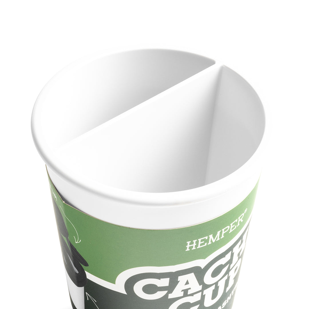 Hemper Cache Cup Aschenbecher - Rauchfrei & Weiß | Weedo Shop